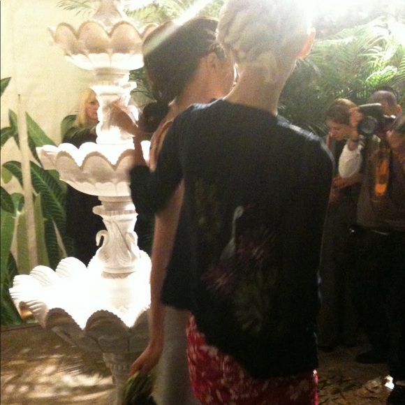 Anthropologie Leifsdottir Hand Painted Crane Bird Cardigan S - Picture 2 of 9